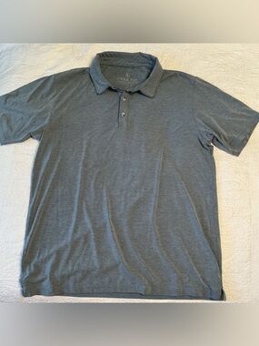 Free Fly Men's Flex Polo, Bamboo Performance Blend, Size L, Dusk Blue